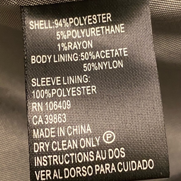 Tahari ASL Black Pin Stripe Suit Coat Jacket Size 20W - Picture 6 of 8